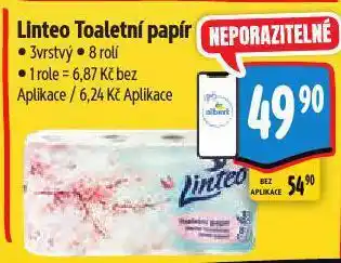 Albert Linteo toaletní papír nabídka
