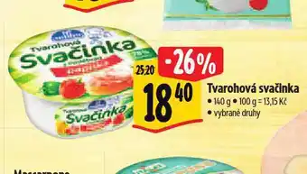 Albert Tvarohová svačinka nabídka