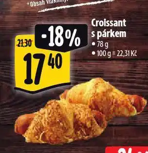 Albert Croissant s párkem nabídka