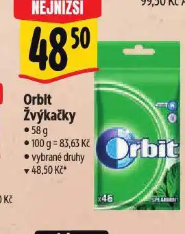 Albert Orbit žvýkačky nabídka