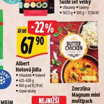 Albert Hotová jídla nabídka