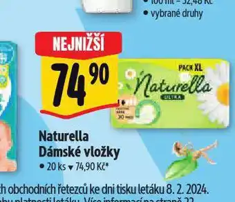 Albert Naturella dámské vložky nabídka