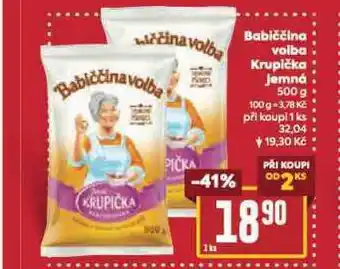 Billa Babiččina volba krupička jemná nabídka