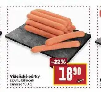 Billa Vídeňské párky nabídka