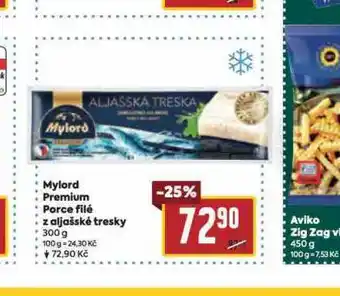 Billa Mylord premium porce filé z aljašské tresky nabídka