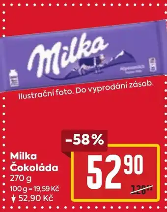 Billa Milka Čokoláda nabídka