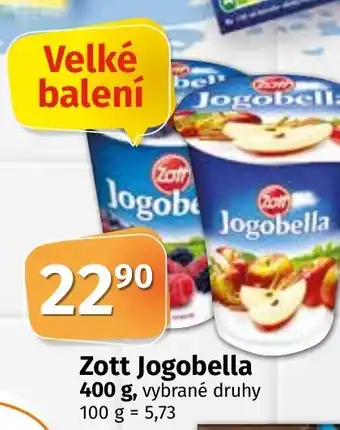 COOP TIP Zott Jogobella 400 g nabídka
