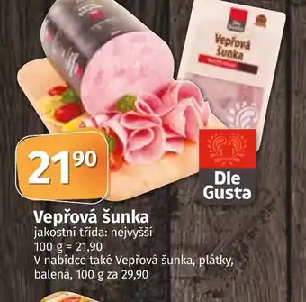 COOP TIP Vepřová šunka nabídka