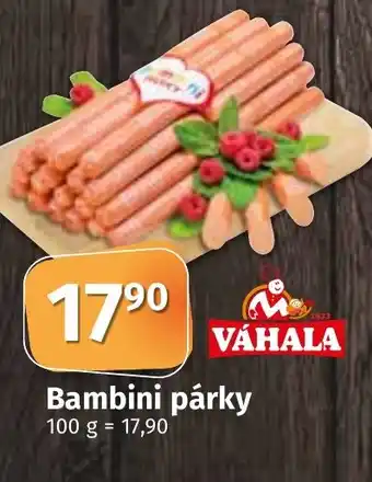 COOP TIP Bambini párky nabídka