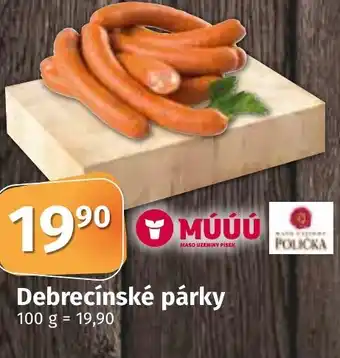 COOP TIP Debrecínské párky nabídka