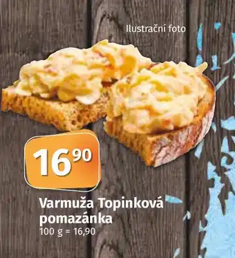 COOP TIP Varmuža Topinková pomazánka nabídka