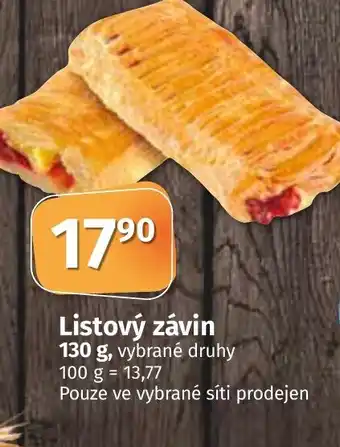 COOP TIP Listový závin 130 g nabídka