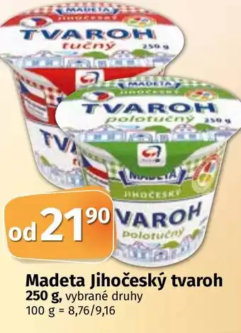 COOP TIP Madeta Jihočeský tvaroh 250 g nabídka