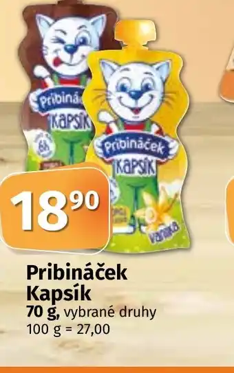 COOP TIP Pribináček Kapsík 70 g nabídka