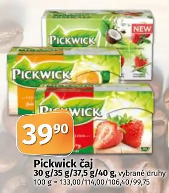 COOP TIP Pickwick čaj nabídka