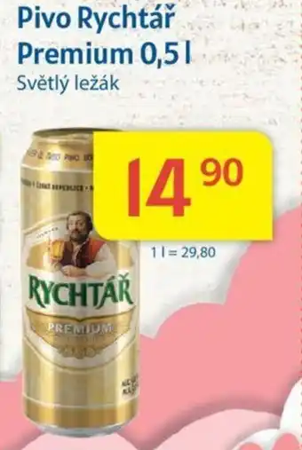 Kubík potraviny Pivo Rychtář Premium 0,5L nabídka