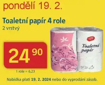 Kubík potraviny Toaletní papír 4 role nabídka