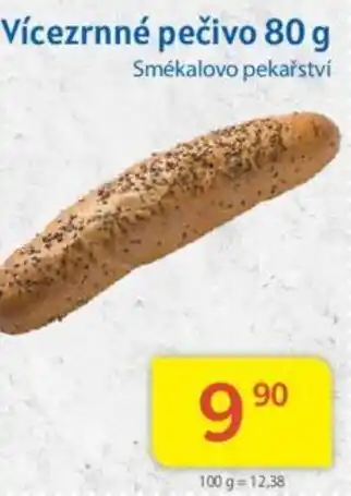Kubík potraviny Vícezrnné pečivo 80 g nabídka