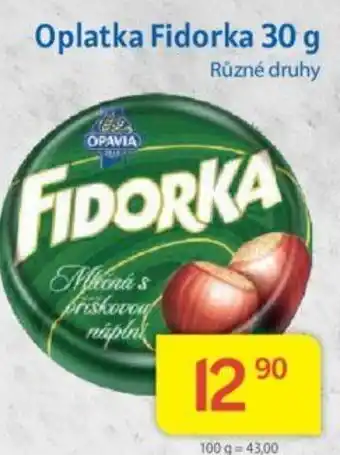 Kubík potraviny Oplatka Fidorka 30 g nabídka