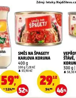 Penny Market Směs na špagety nabídka