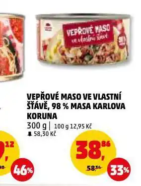 Penny Market Vepřové maso ve vlastní šťávě nabídka