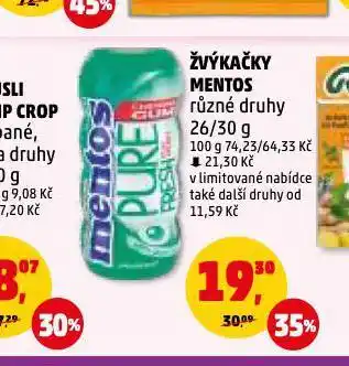 Penny Market Žvýkačky mentos nabídka