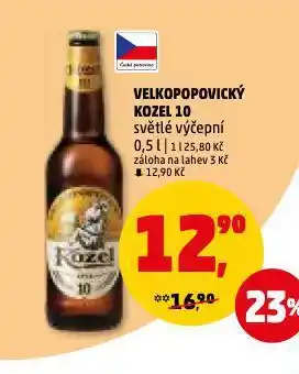 Penny Market Pivo velkopopovický kozel nabídka