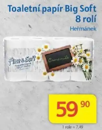 Kubík potraviny Toaletní papír Big Soft 8 rolí nabídka