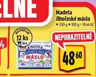 Albert Madeta jihočeské máslo nabídka