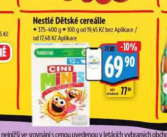 Albert Nestlé dětské cereálie nabídka