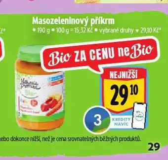 Albert Masozeleninový příkrm nabídka