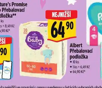 Albert Přebalovací podložka nabídka