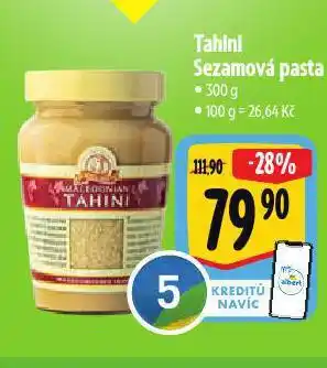 Albert Tahini sezamová pasta nabídka