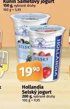 Coop Hollandia selský jogurt nabídka
