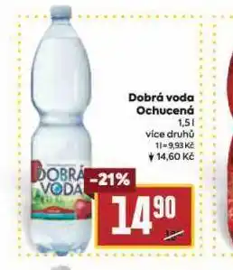 Billa Dobrá voda ochucená nabídka