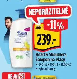 Albert Head & shoulders šampon nabídka