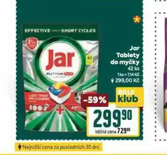 Billa Jar tablety do myčky nabídka