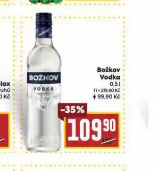 Billa Božkov vodka nabídka