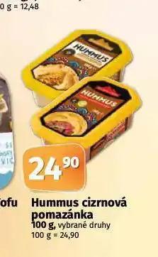 Coop Hummus cizrnová pomazánka nabídka