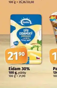Coop Eidam 30% plátky nabídka