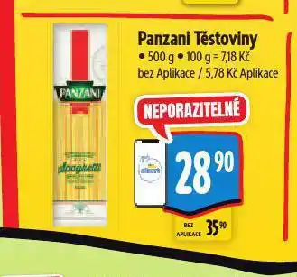 Albert Panzani těstoviny nabídka