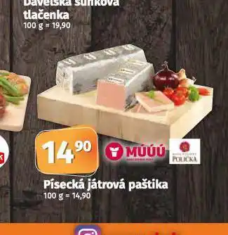 Coop Písecká játrová paštika nabídka