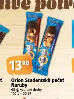 Coop Orion studentská pečeť naruby nabídka
