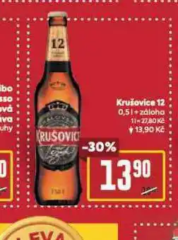 Billa Pivo krušovice 12 královský ležák nabídka