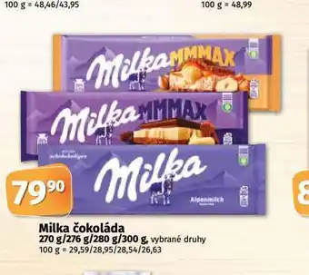 Coop Milka čokoláda nabídka