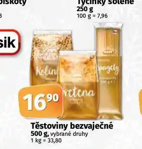 Coop Těstoviny bezvaječné nabídka