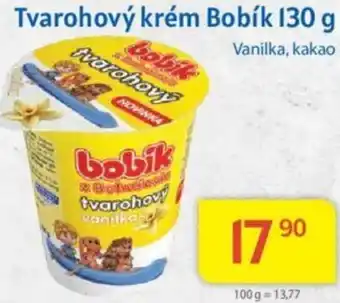Kubík potraviny Tvarohový krém Bobík 130 g nabídka
