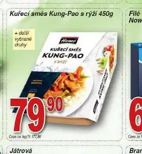 Hruška Kuřecí směs kung-pao s rýží nabídka