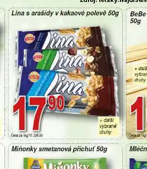 Hruška Lina s arašídy v kakaové polevě nabídka