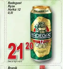 Hruška Pivo radegast ryze hořká 12 nabídka